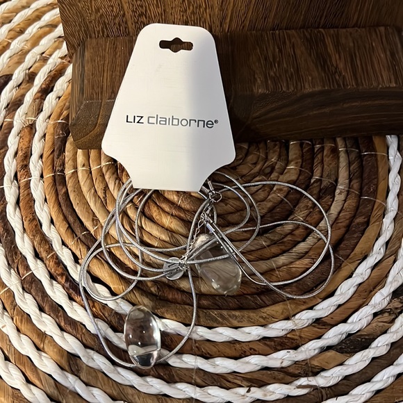 3/$18 Liz Claiborne Layered Silver With Clear Pendants- New - Lot 662 - Picture 4 of 6